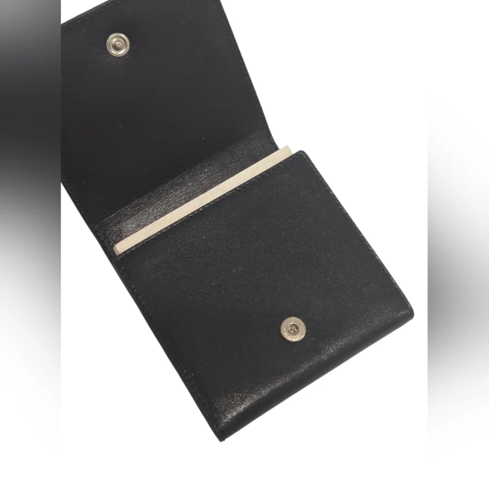 Gucci Black Leather Notebook‎ with Removable Sticky Notes